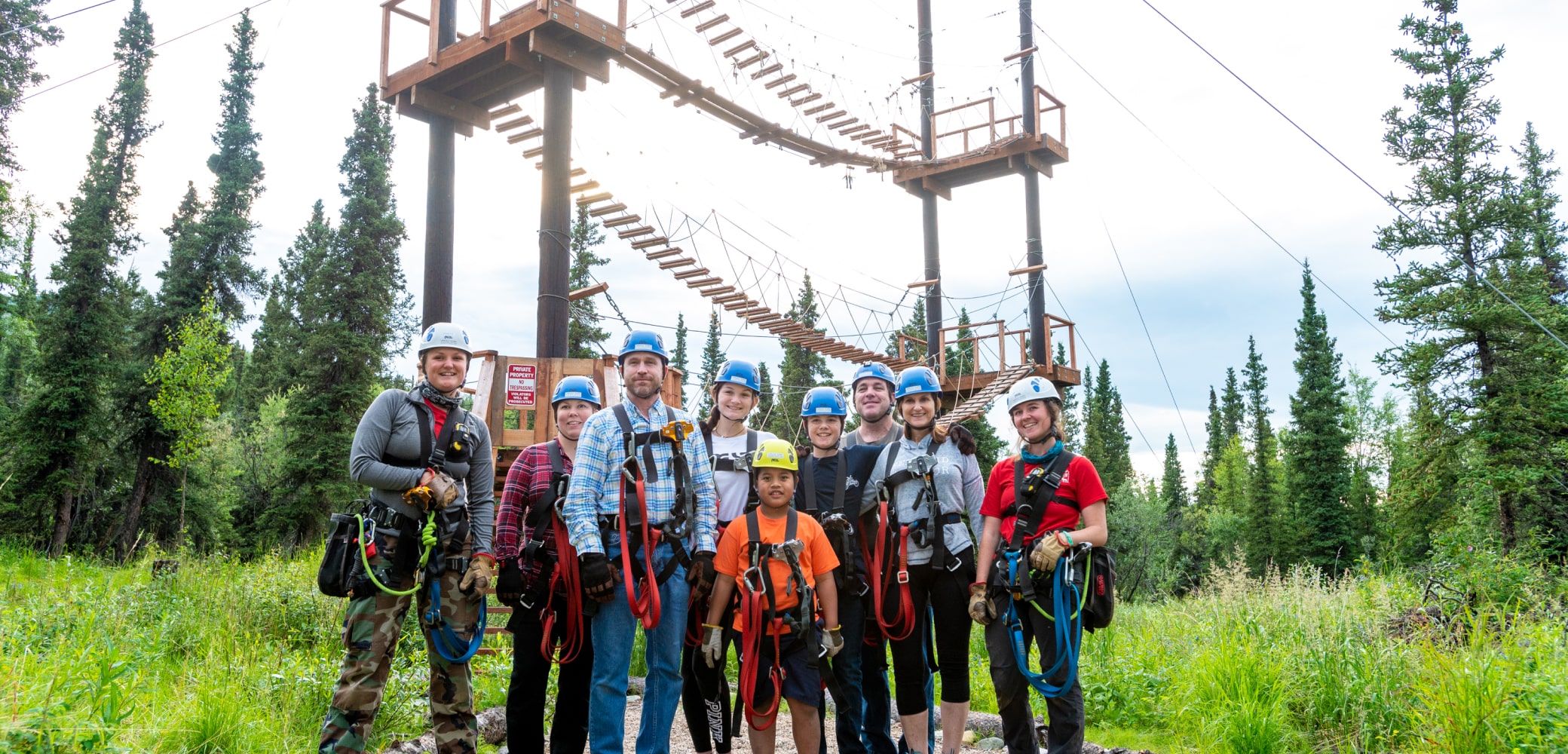 denali group ziplining tours