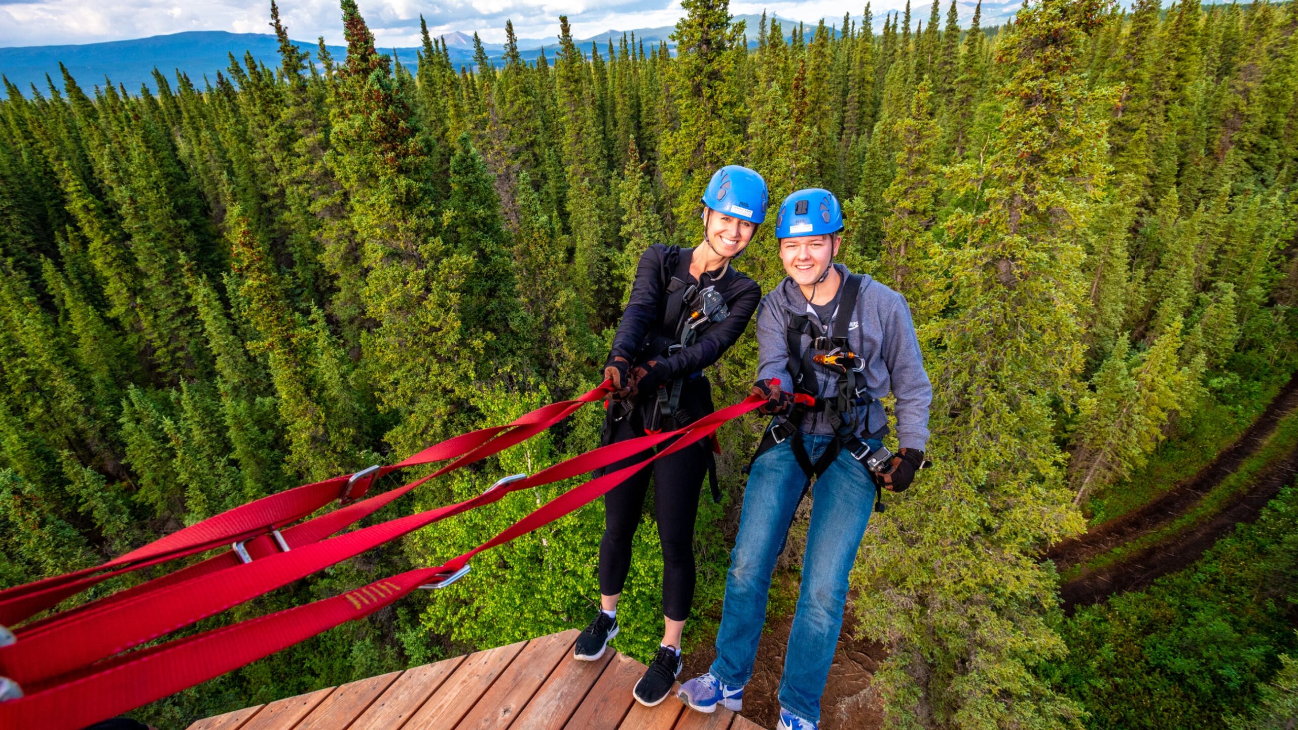 Denali ziplining in Alaska