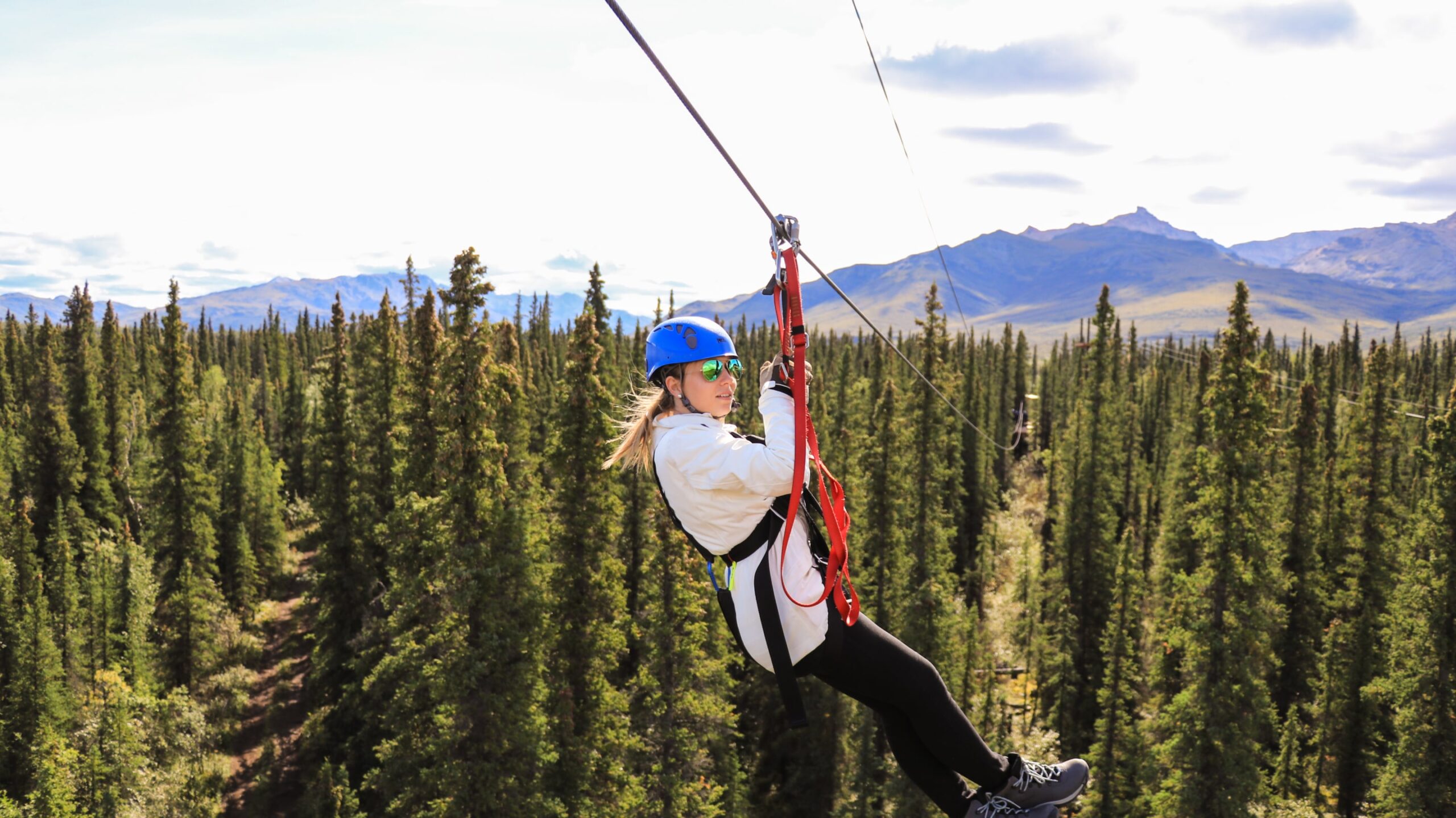 Denali zipline tours in Alaska