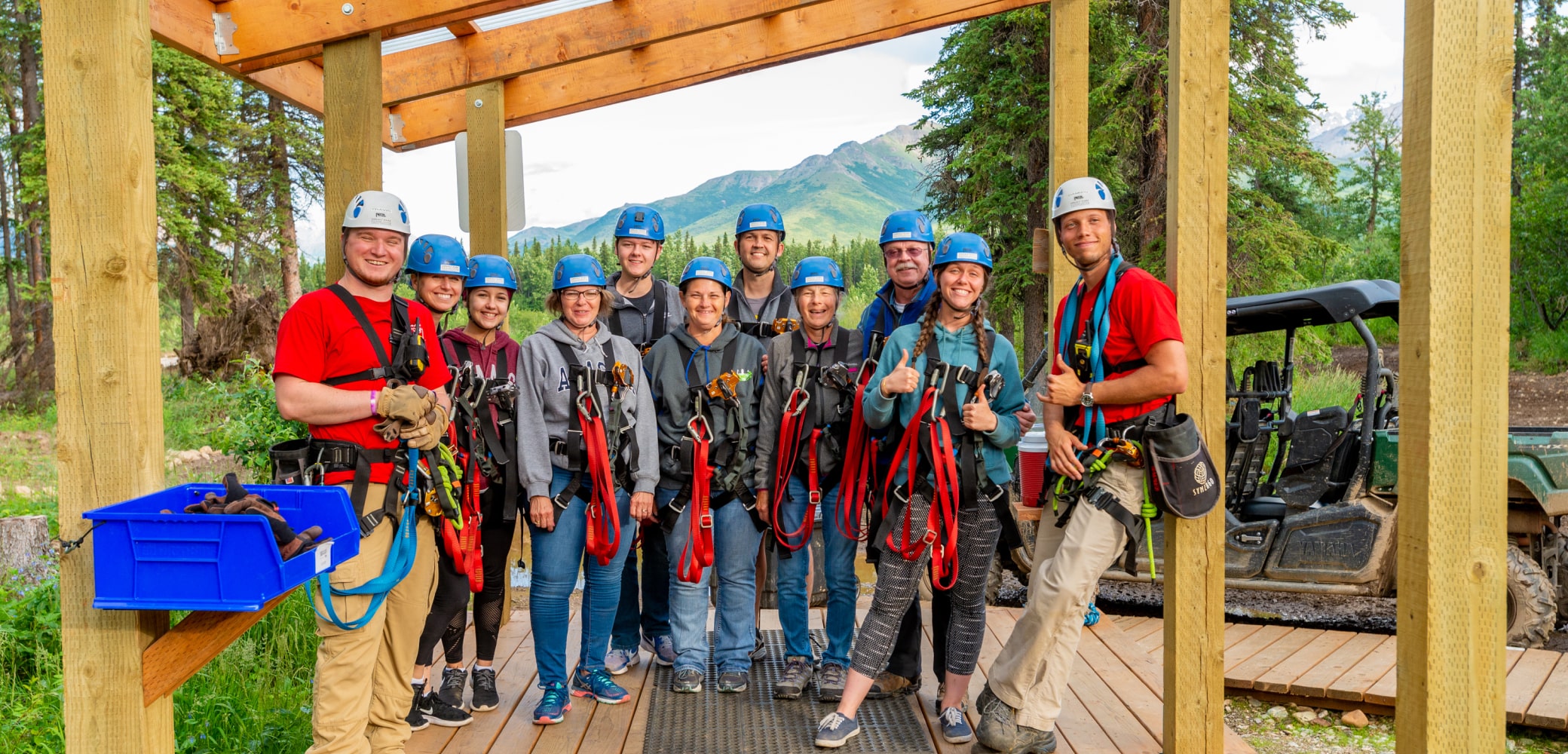 denali group ziplining excursions